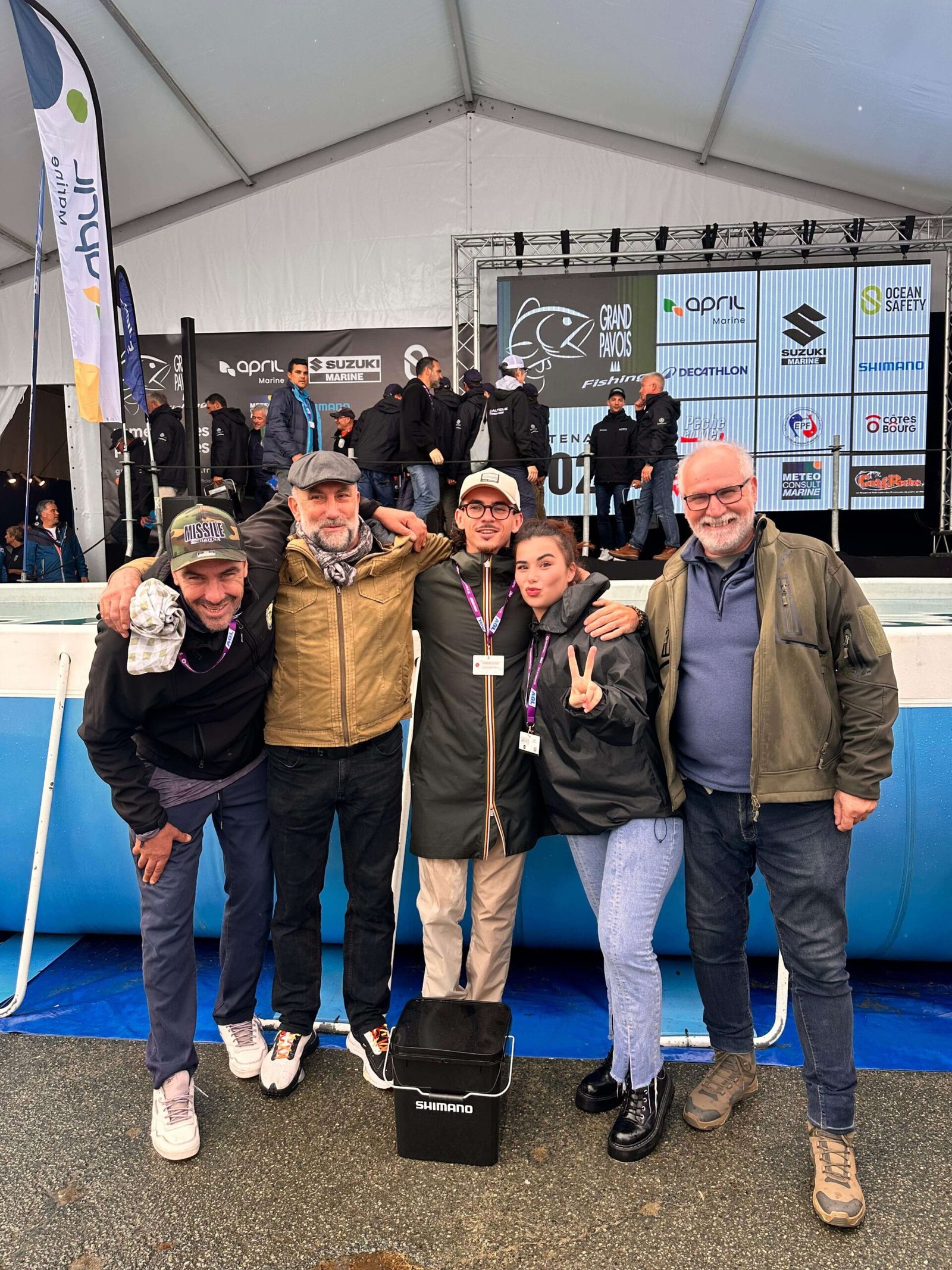 pêche Arcachon au grand pavois fishing avec les stagiaires du concours organisé à l'occasion